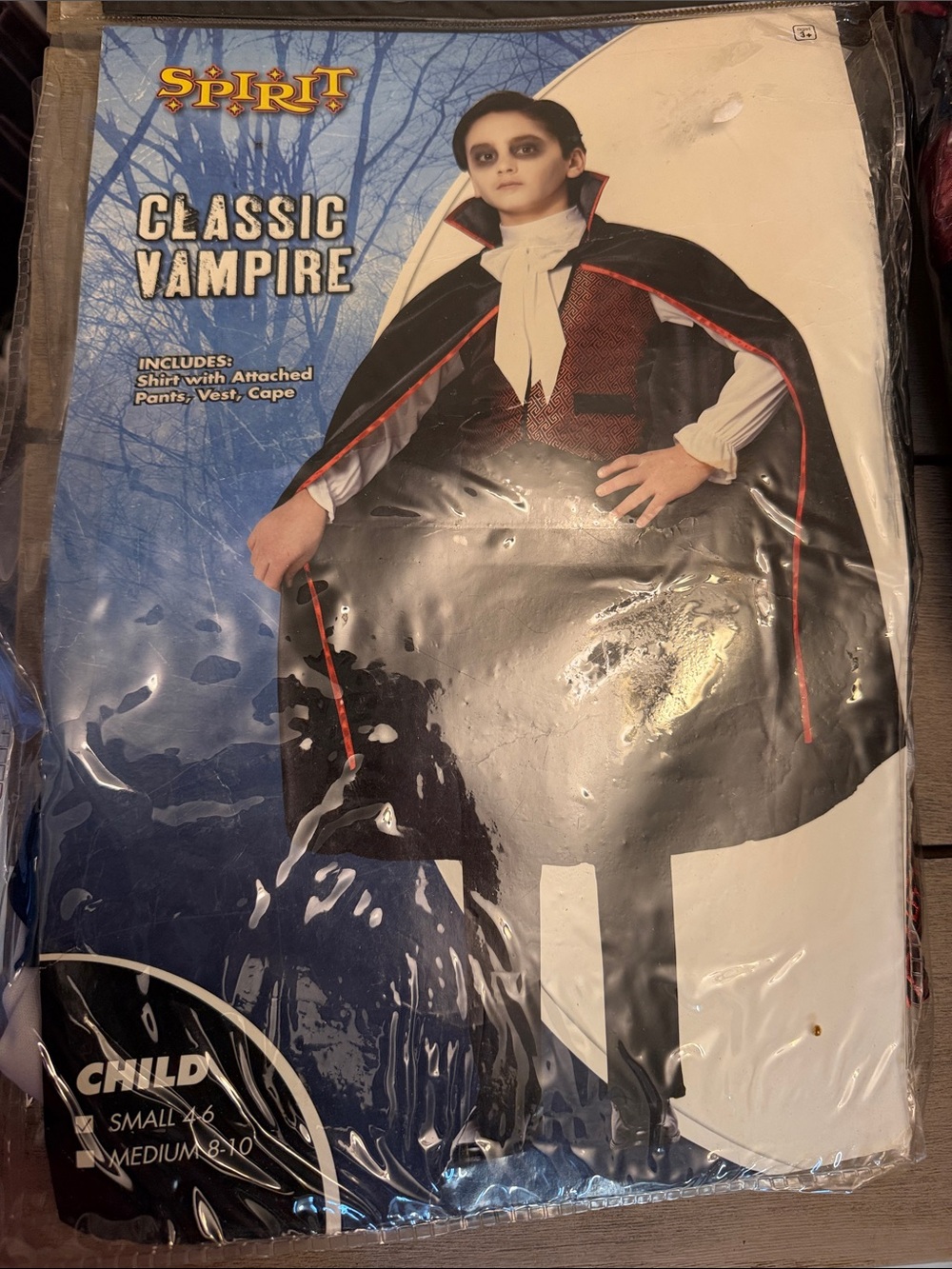 Spirit Classic Vampire Costume - Black, Red